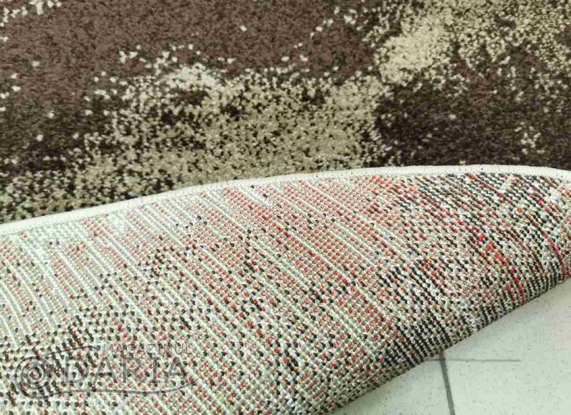 Covor MAGNOLIA 097 d.beige/red oval