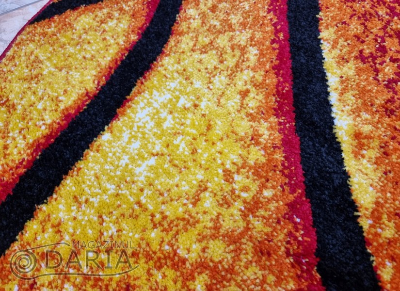 Covor MAGNOLIA 140 red/orange ROTUND