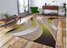 Covor tip mochetă ERIKA 8012 beige/green