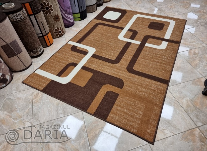 Covor tip mochetă ERIKA 8024 camel