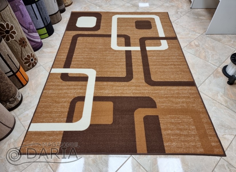 Covor tip mochetă ERIKA 8024 camel