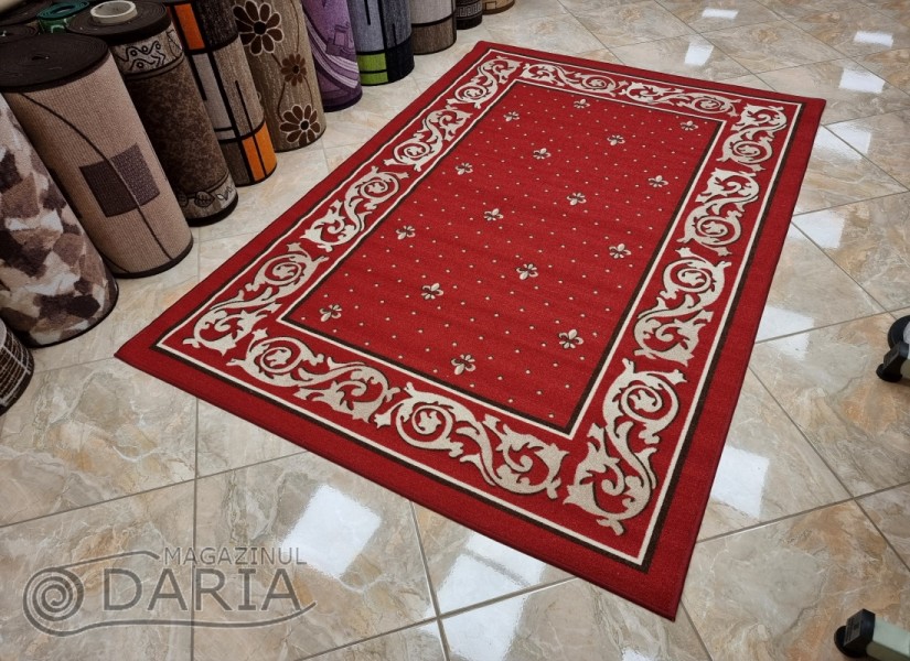 Covor tip mochetă ERIKA 8032 red