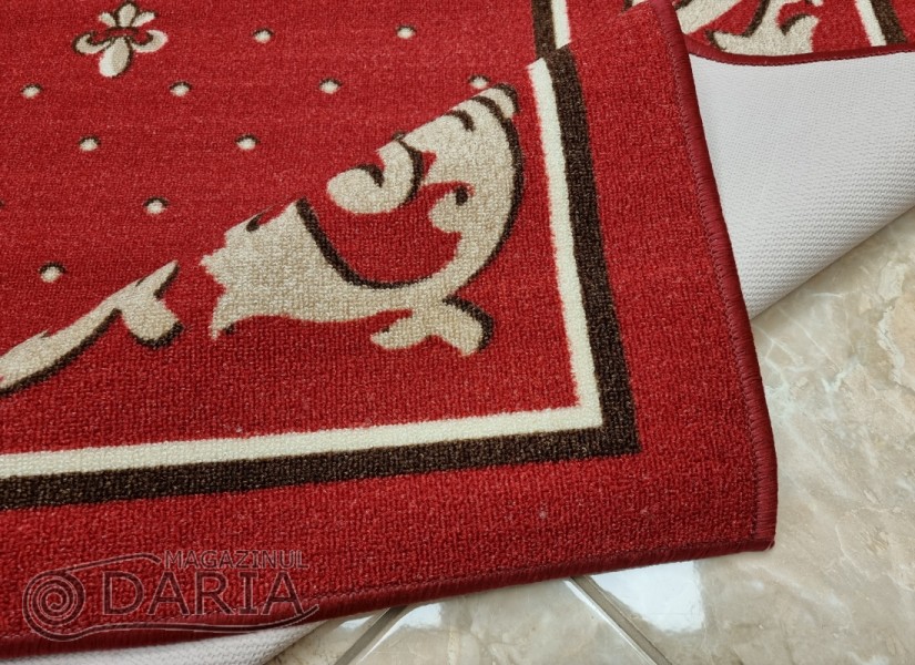Covor tip mochetă ERIKA 8032 red