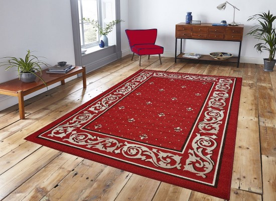 Covor tip mochetă ERIKA 8032 red