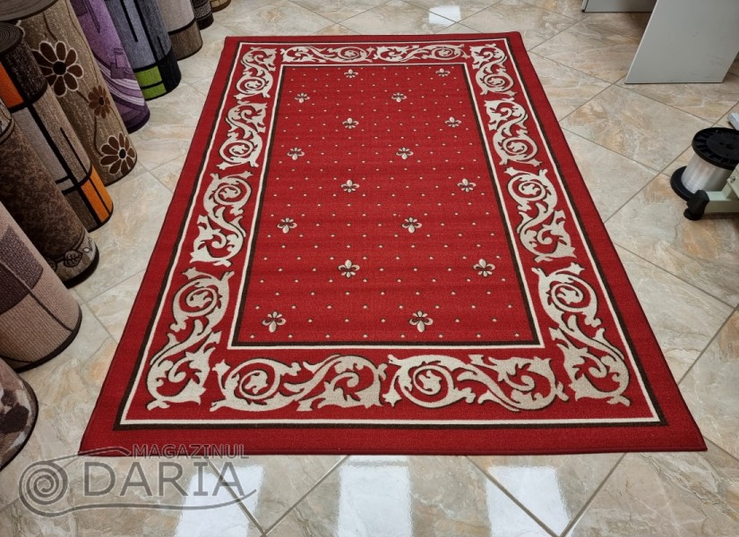 Covor tip mochetă ERIKA 8032 red