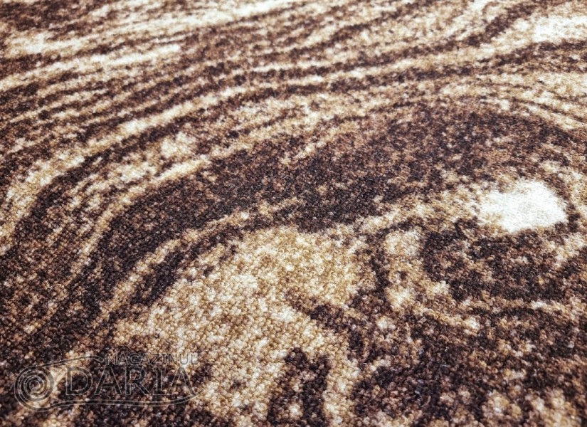 Covor tip mochetă ERIKA 8033 brown oval