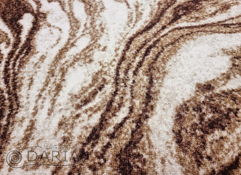 Covor tip mochetă ERIKA 8033 brown oval