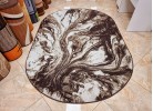 Covor tip mochetă ERIKA 8033 brown oval