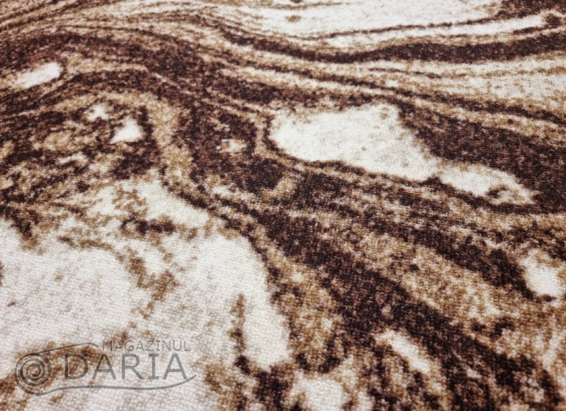 Covor tip mochetă ERIKA 8033 brown oval