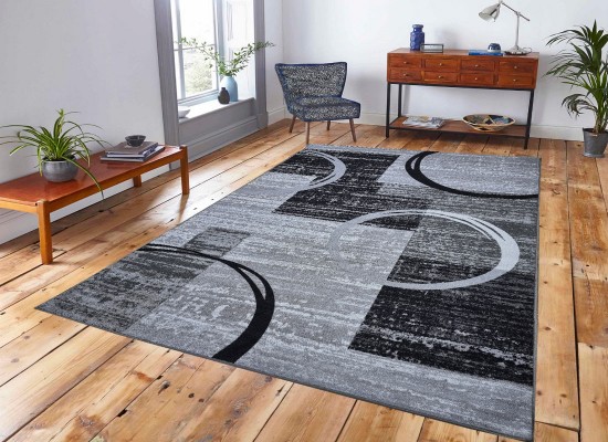 Covor tip mochetă ERIKA 8034 grey