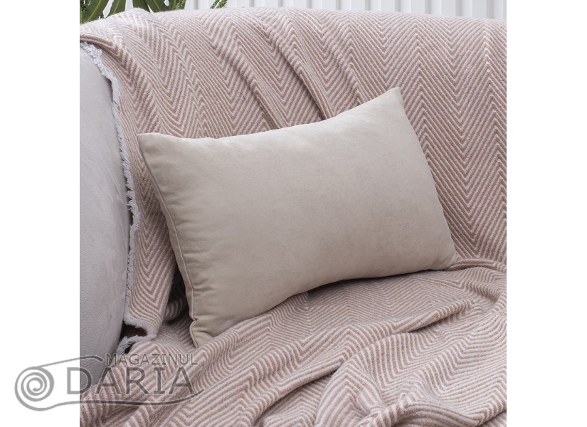 Pernă decorativă Panoroma 196 light beige 30x50 cm