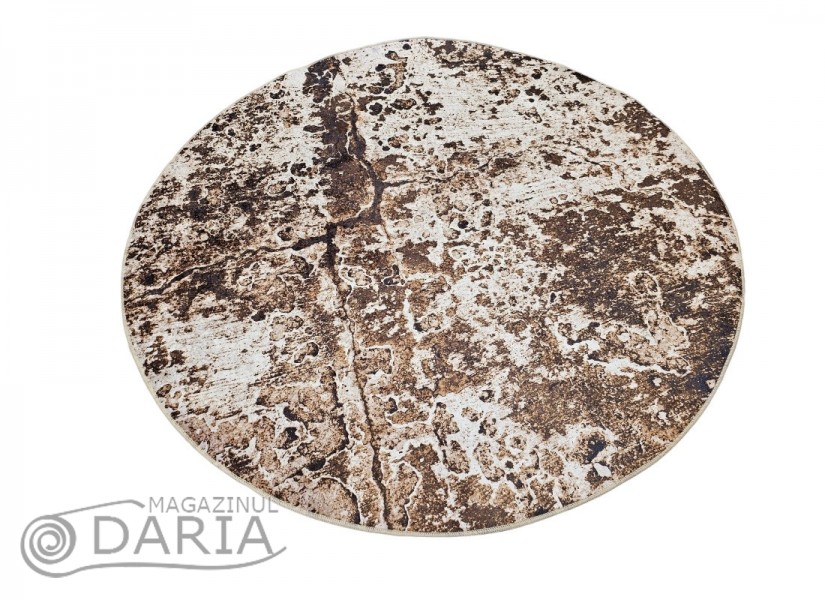 Covor tip mochetă REGAL 7012 beige rotund