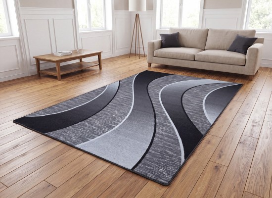 Covor tip mochetă ERIKA 8012 grey