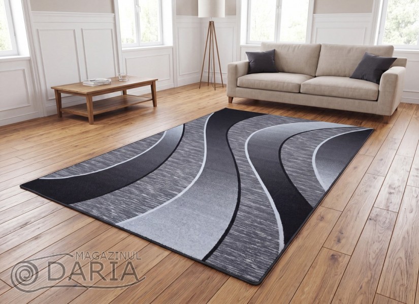 Covor tip mochetă ERIKA 8012 grey
