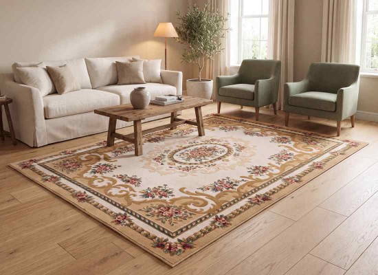 Covor din lana PREMIUM 6504-1325 beige