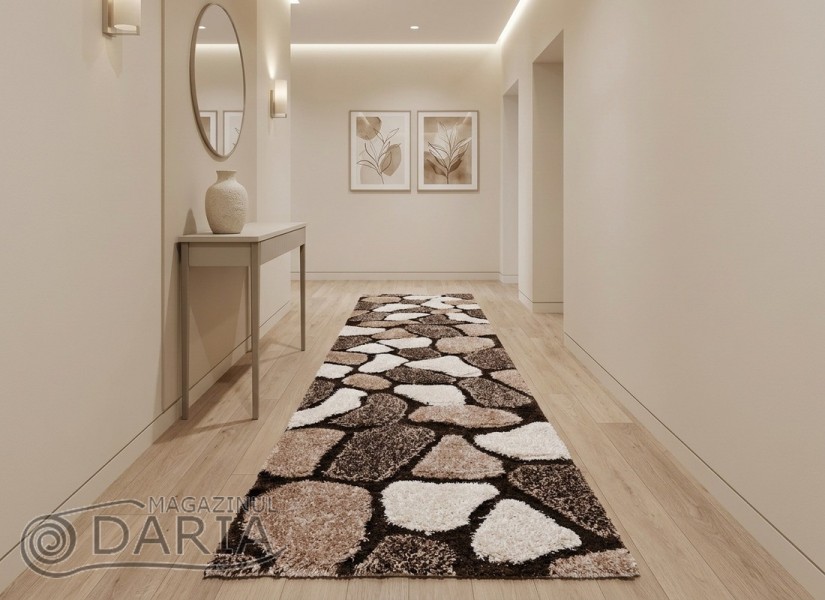 Traversă 3D SHAGGY GRANDE 468 brown