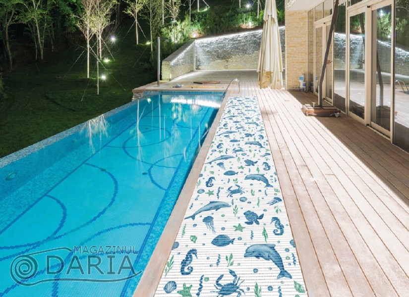 Covoras de baie 6021-1 blue