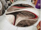 Covor MAGNOLIA 097 d.beige/red rotund