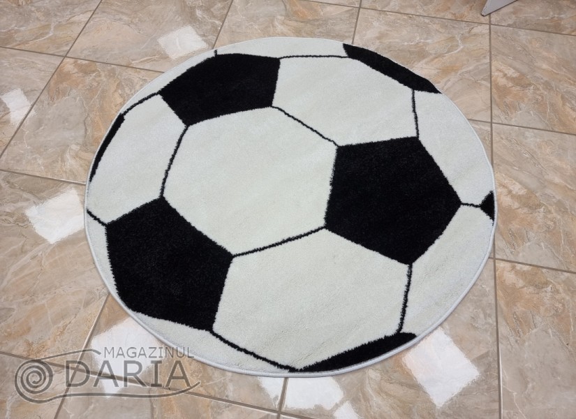 Covor MAGNOLIA 141 white/black ROTUND