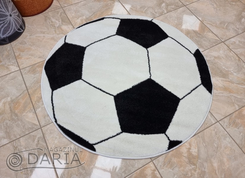 Covor MAGNOLIA 141 white/black ROTUND