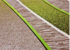 Covor tip mochetă ERIKA 8012 beige/green oval