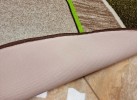 Covor tip mochetă ERIKA 8012 beige/green oval