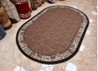 Covor tip mochetă ERIKA 8014 beige oval