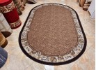 Covor tip mochetă ERIKA 8014 beige oval