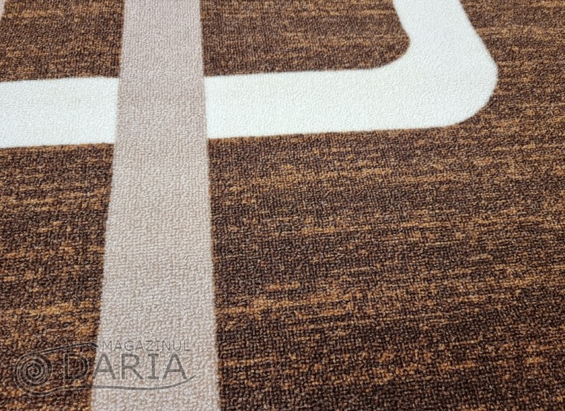 Covor tip mochetă ERIKA 8024 brown