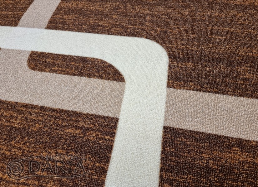 Covor tip mochetă ERIKA 8024 brown