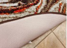 Covor tip mochetă ERIKA 8033 beige/orange oval