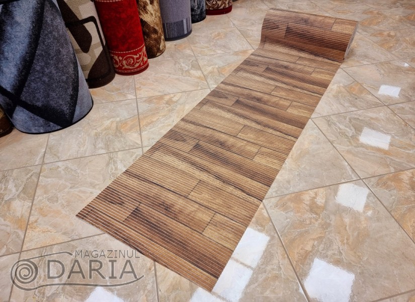 Covoras de baie Parketini brown
