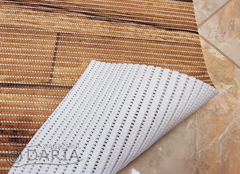 Covoras de baie Parketini brown