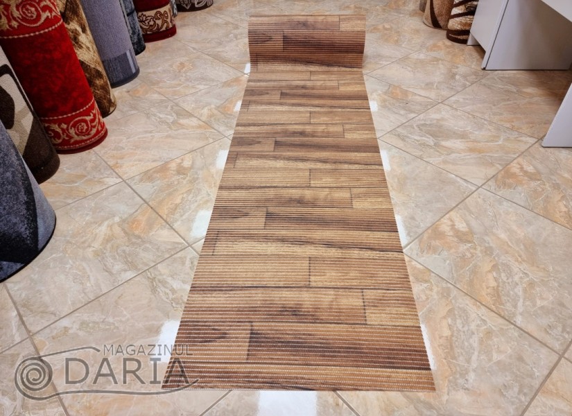 Covoras de baie Parketini brown