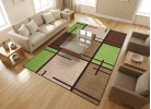 Covor tip mochetă ERIKA 8010 beige/green