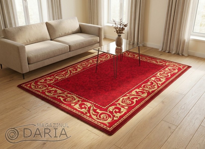 Covor tip mochetă ERIKA 8044 red