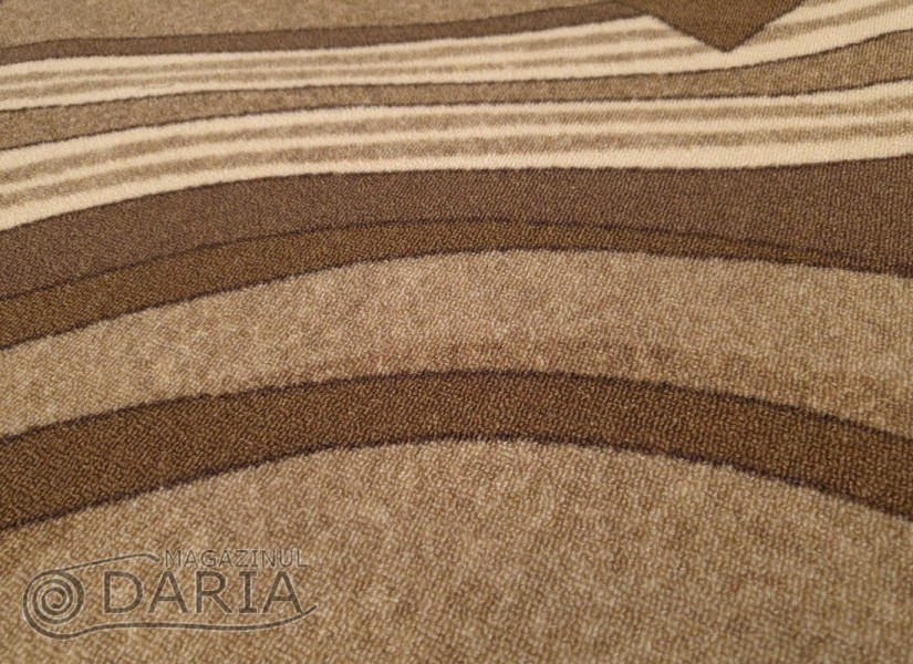 Covor tip mochetă ERIKA 8079 brown oval