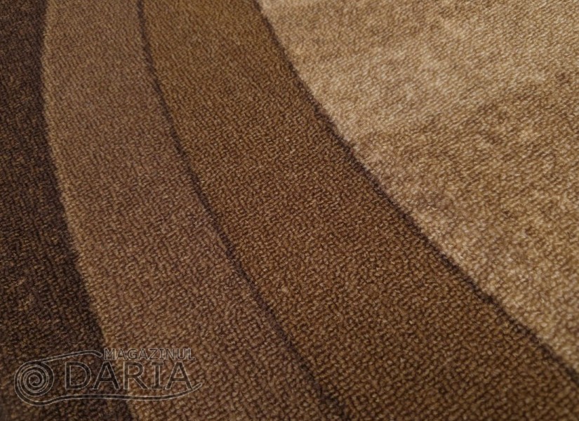 Covor tip mochetă ERIKA 8079 brown oval