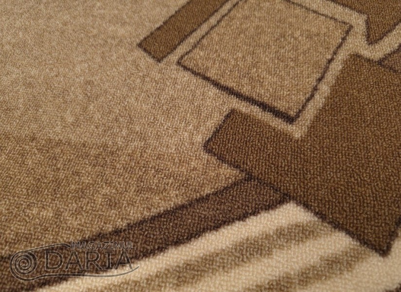 Covor tip mochetă ERIKA 8079 brown oval