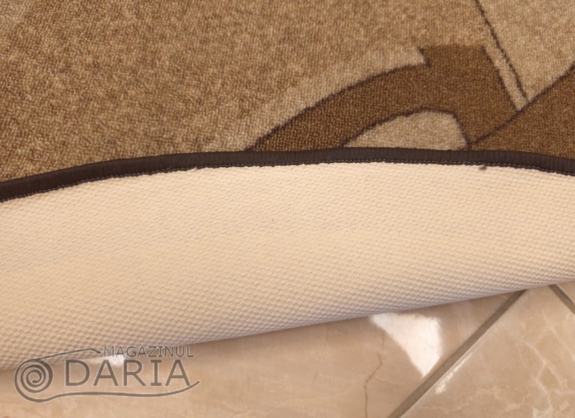 Covor tip mochetă ERIKA 8079 brown oval