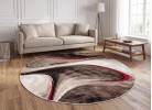 Covor MAGNOLIA 097 d.beige/red rotund