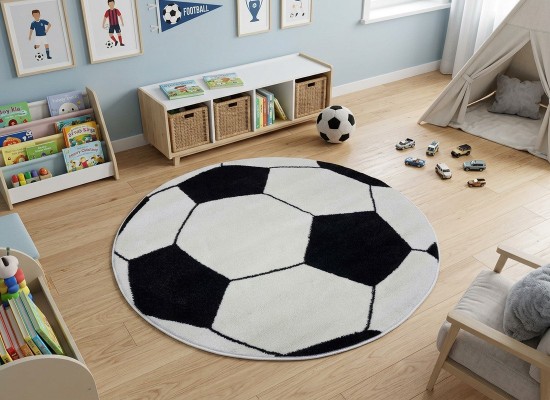 Covor MAGNOLIA 141 white/black ROTUND