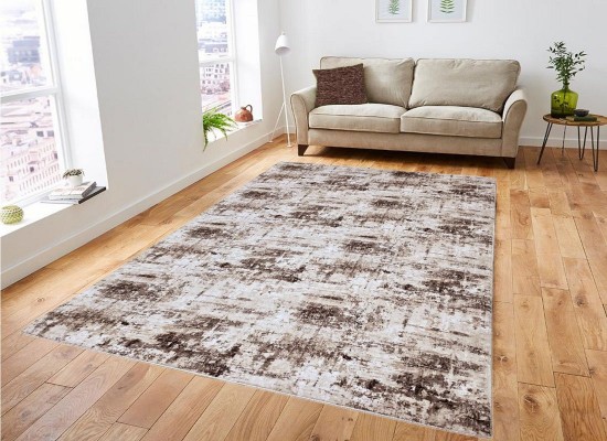 Covor tip mochetă PRESTIGE 6066 beige brown