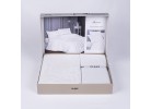 Lenjerie de pat ranforce Arnor white