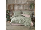 Lenjerie de pat ranforce Capela green