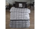 Lenjerie de pat ranforce Give up anthracite