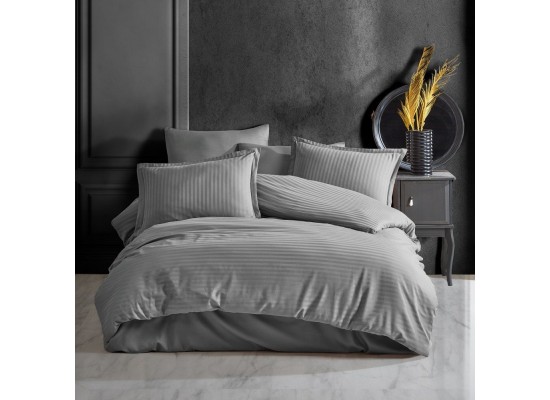 Lenjerie de pat Satin Stripe grey