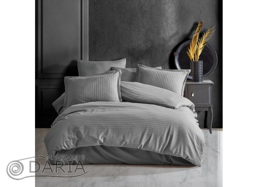 Lenjerie de pat Satin Stripe grey