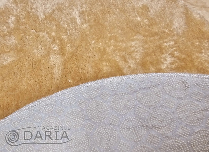 Covoare tip mocheta RELAX 5008 dark beige rotund