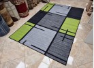 Covor tip mochetă ERIKA 8010 grey/green